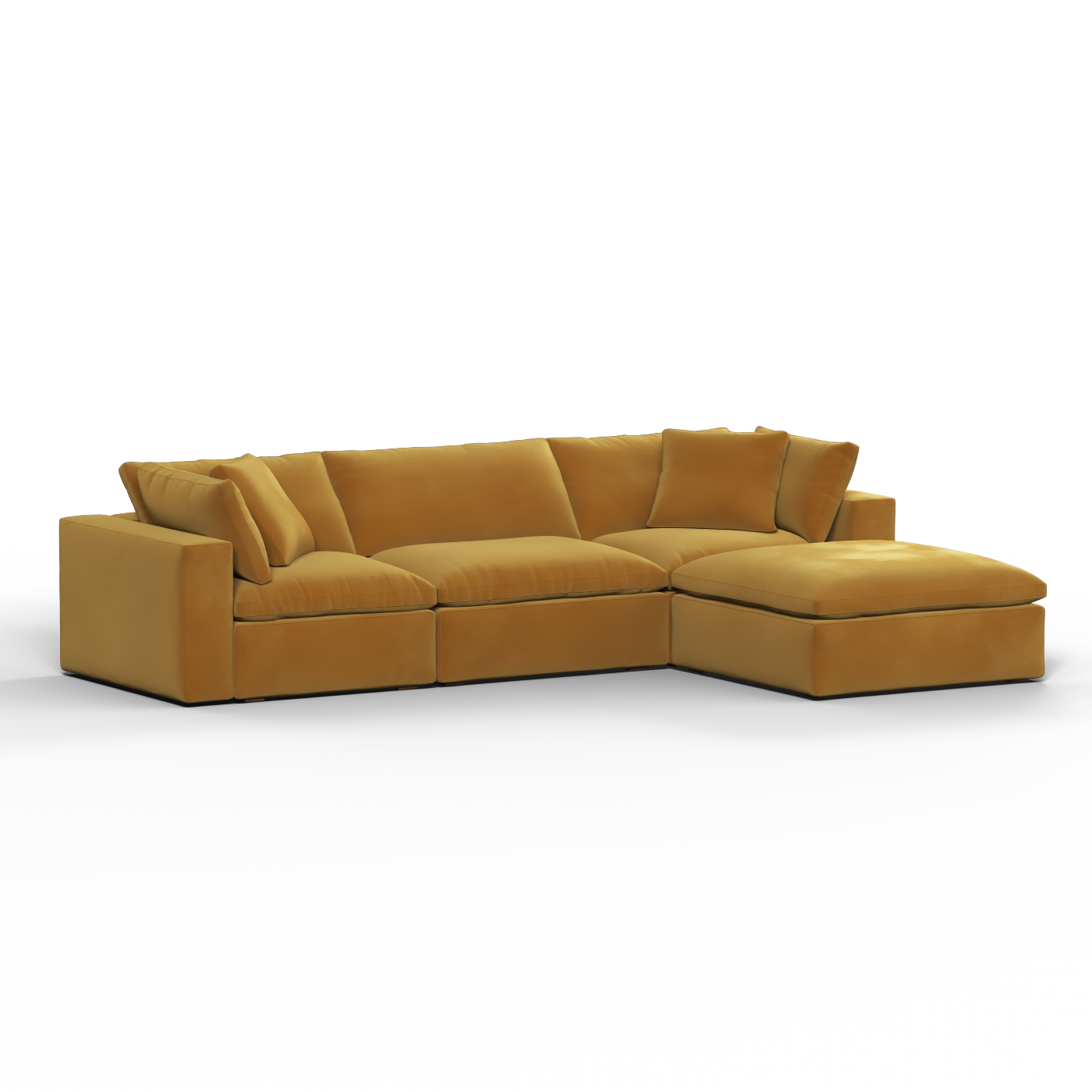 Ari three seater modular corner Sofa With Full Fabric Customisation