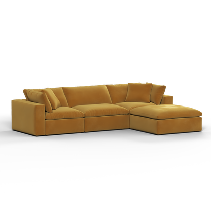 Ari three seater modular corner Sofa With Full Fabric Customisation