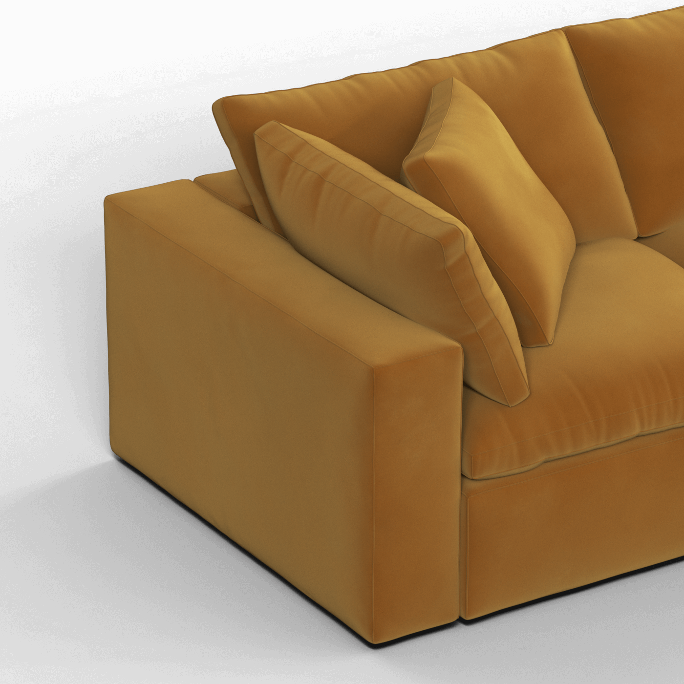 Ari three seater modular corner Sofa With Full Fabric Customisation