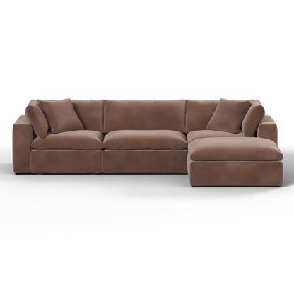 Ari three seater modular corner Sofa With Full Fabric Customisation