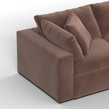 Ari three seater modular corner Sofa With Full Fabric Customisation