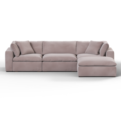 Ari three seater modular corner Sofa With Full Fabric Customisation