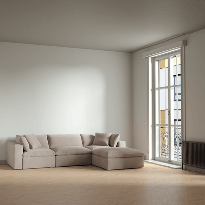Ari three seater modular corner Sofa With Full Fabric Customisation