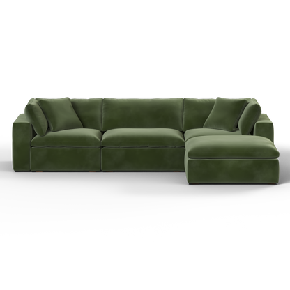 Ari three seater modular corner Sofa With Full Fabric Customisation
