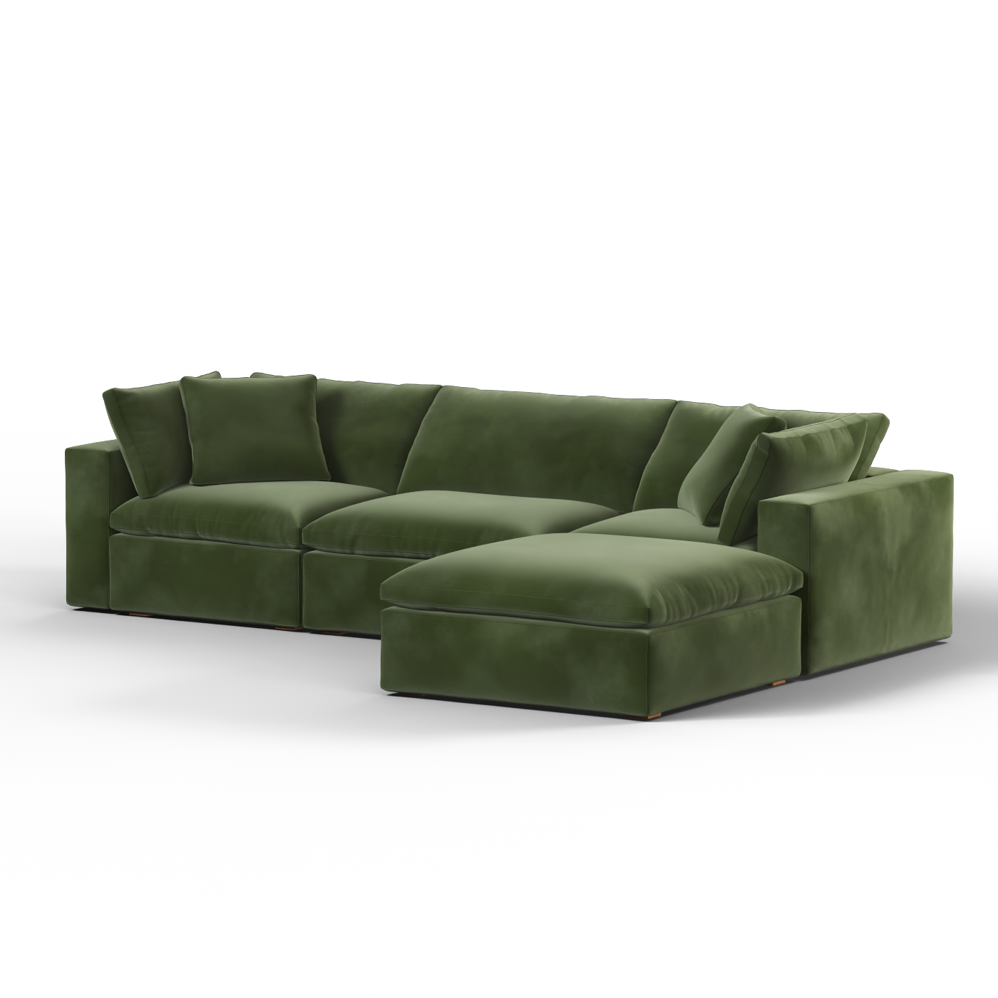 Ari three seater modular corner Sofa With Full Fabric Customisation