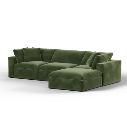Ari three seater modular corner Sofa With Full Fabric Customisation