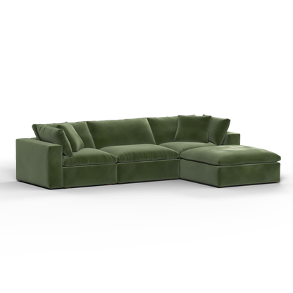 Ari three seater modular corner Sofa With Full Fabric Customisation