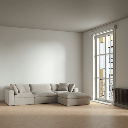 Ari three seater modular corner Sofa With Full Fabric Customisation