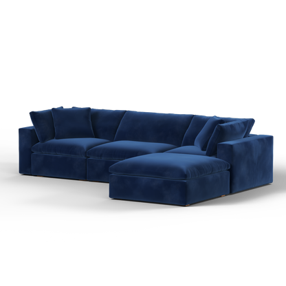 Ari three seater modular corner Sofa With Full Fabric Customisation