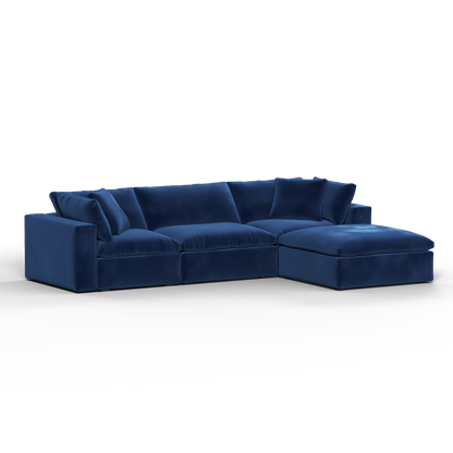 Ari three seater modular corner Sofa With Full Fabric Customisation