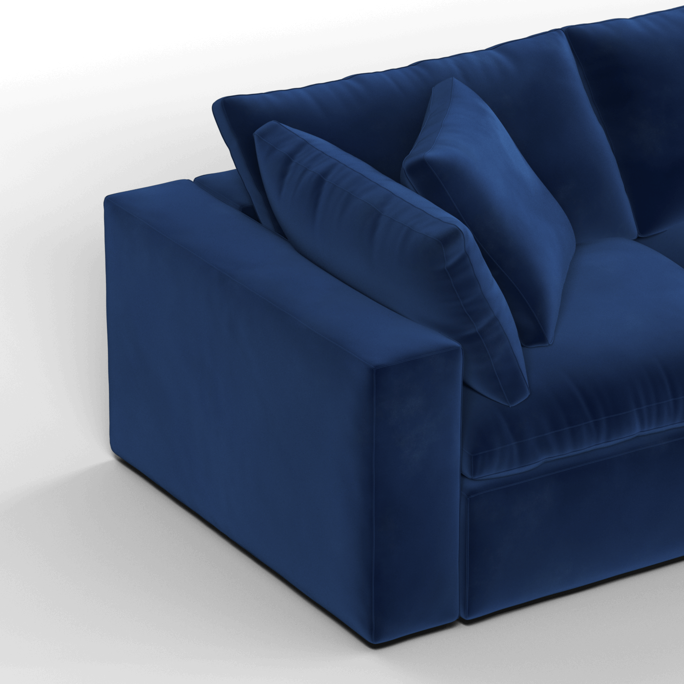Ari three seater modular corner Sofa With Full Fabric Customisation