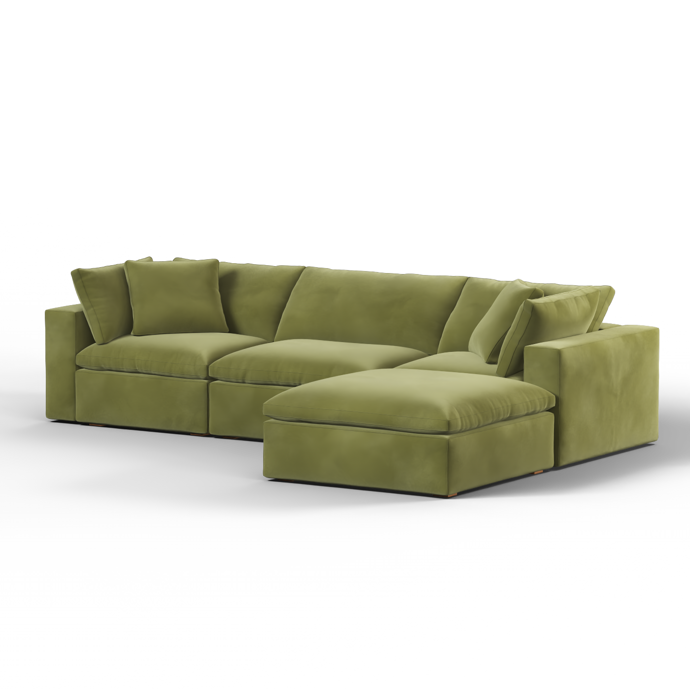 Ari three seater modular corner Sofa With Full Fabric Customisation