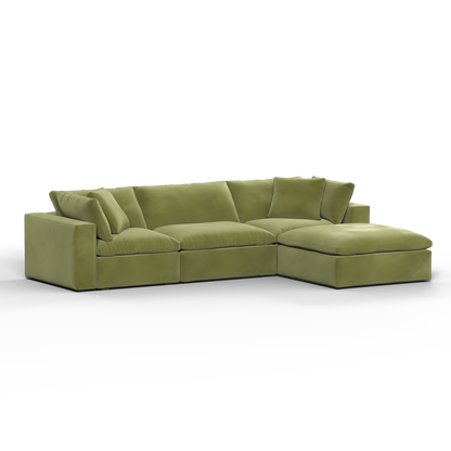 Ari three seater modular corner Sofa With Full Fabric Customisation