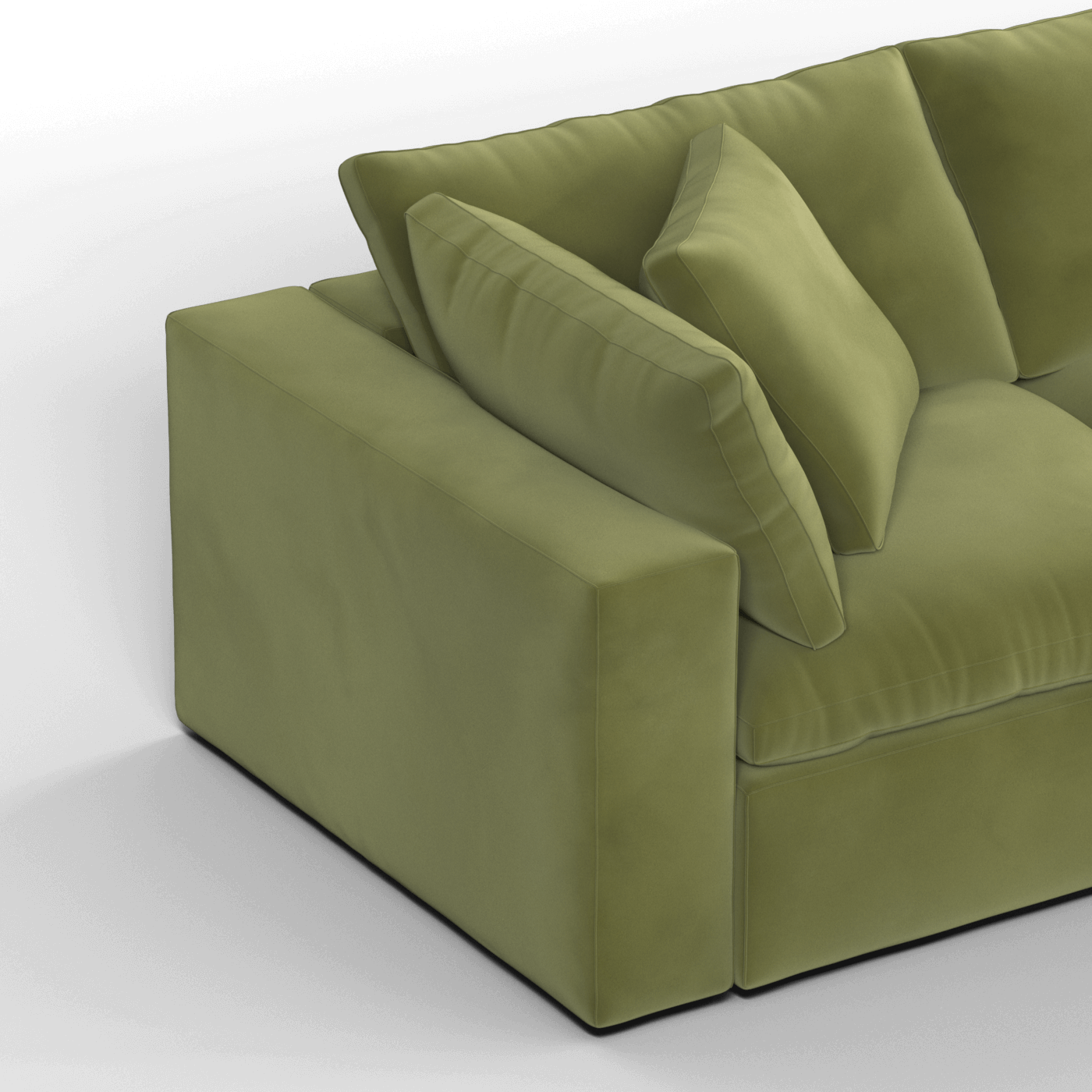 Ari three seater modular corner Sofa With Full Fabric Customisation