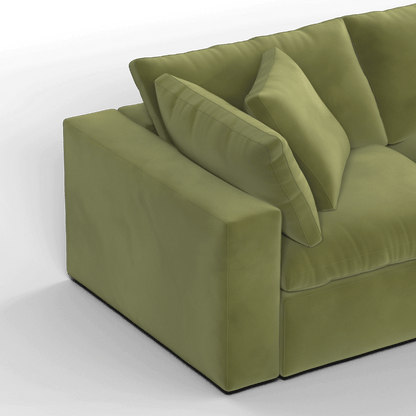 Ari three seater modular corner Sofa With Full Fabric Customisation