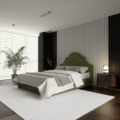 Ariana Double Bed with Elegant Headboard