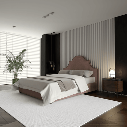 Ariana Double Bed with Elegant Headboard