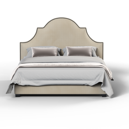 Ariana Double Bed with Elegant Headboard