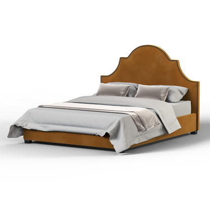 Ariana Double Bed with Elegant Headboard
