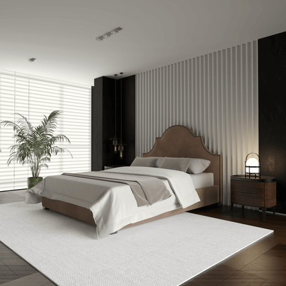 Ariana Double Bed with Elegant Headboard
