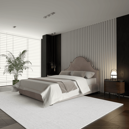 Ariana Double Bed with Elegant Headboard