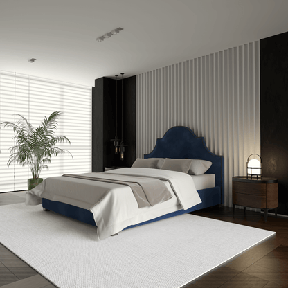 Ariana Double Bed with Elegant Headboard