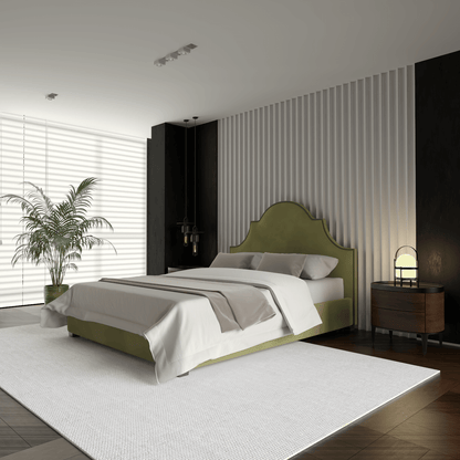Ariana Double Bed with Elegant Headboard