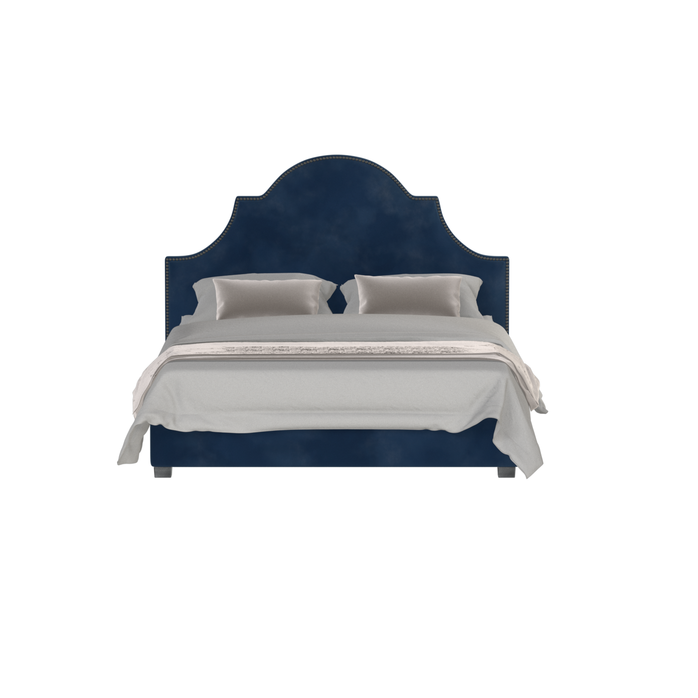Ariana Double Bed with Elegant Headboard