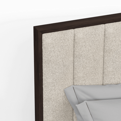 Ava Bed with Framed Vertical Headboard Panels