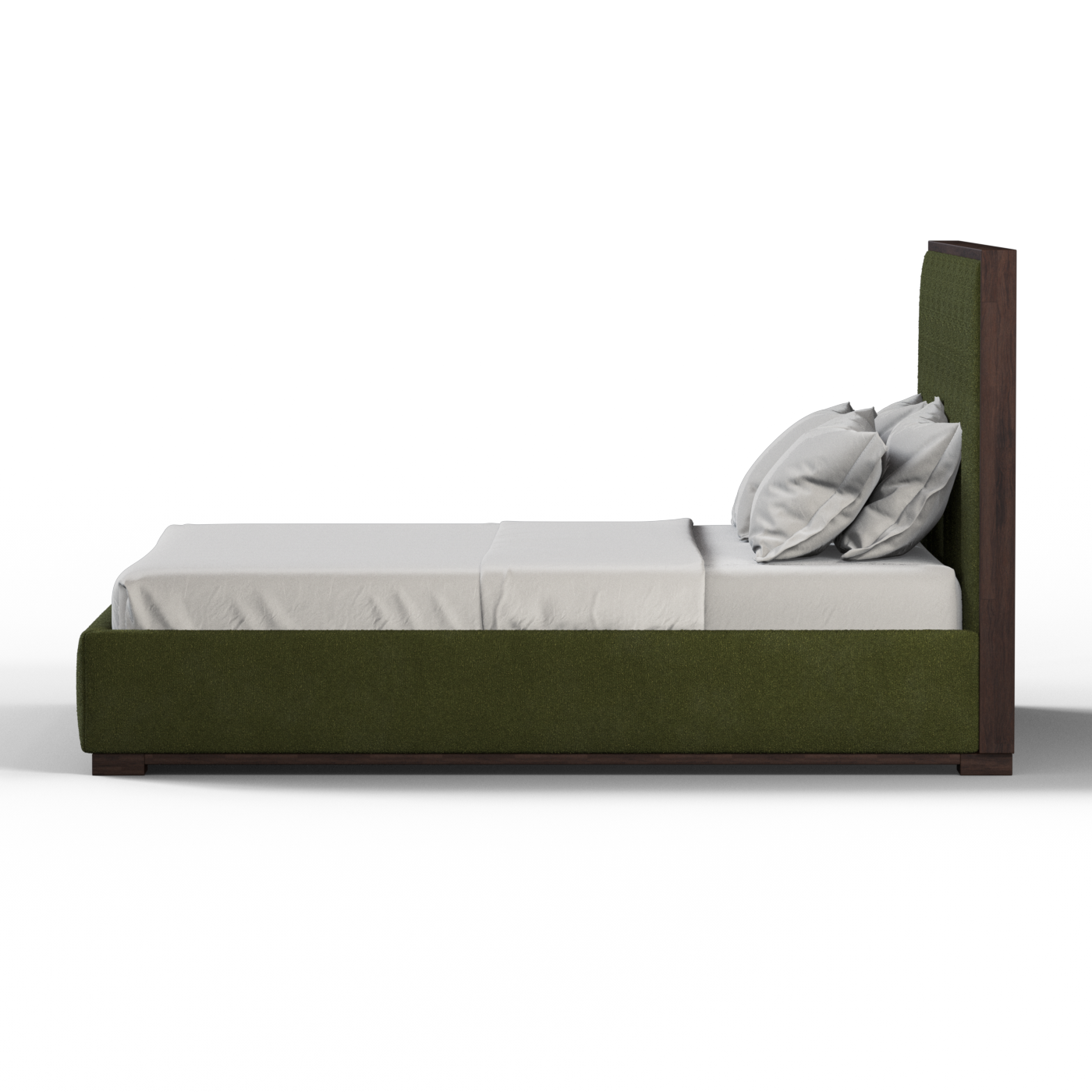 Ava Bed with Framed Vertical Headboard Panels