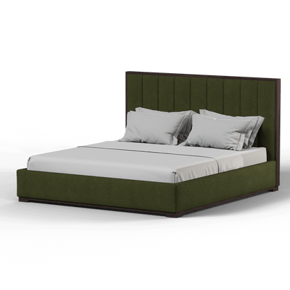 Ava Bed with Framed Vertical Headboard Panels