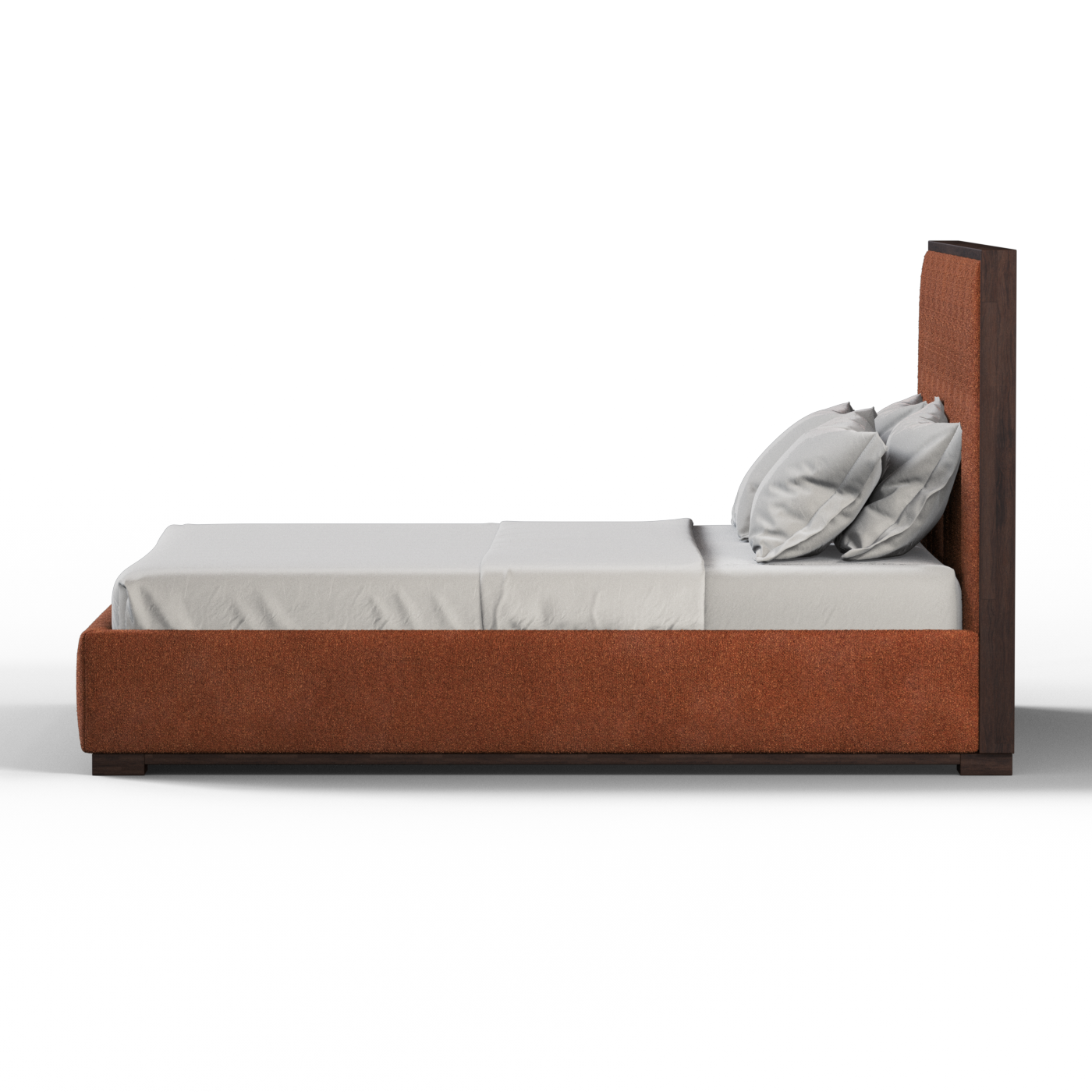 Ava Bed with Framed Vertical Headboard Panels