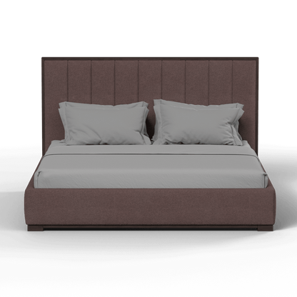Ava Bed with Framed Vertical Headboard Panels