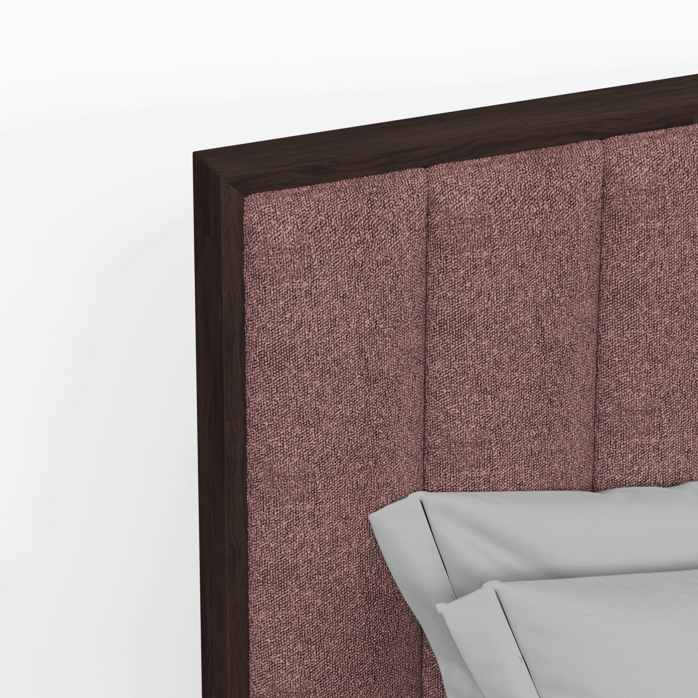 Ava Bed with Framed Vertical Headboard Panels