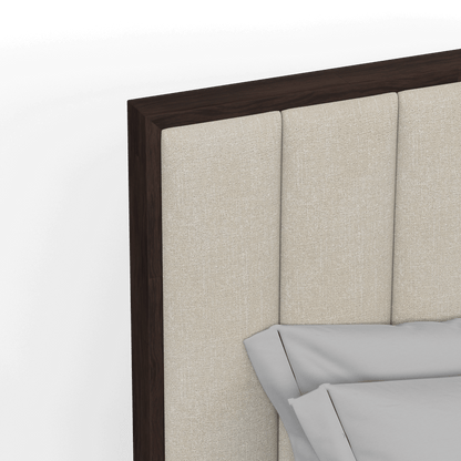 Ava Bed with Framed Vertical Headboard Panels