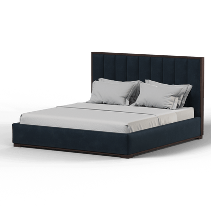 Ava Bed with Framed Vertical Headboard Panels