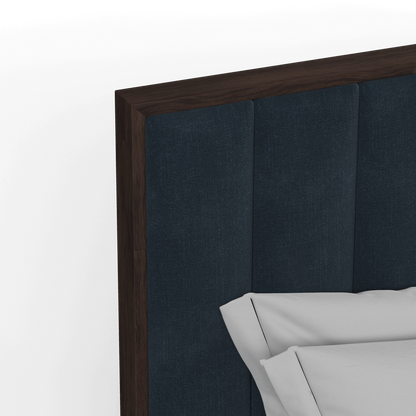 Ava Bed with Framed Vertical Headboard Panels