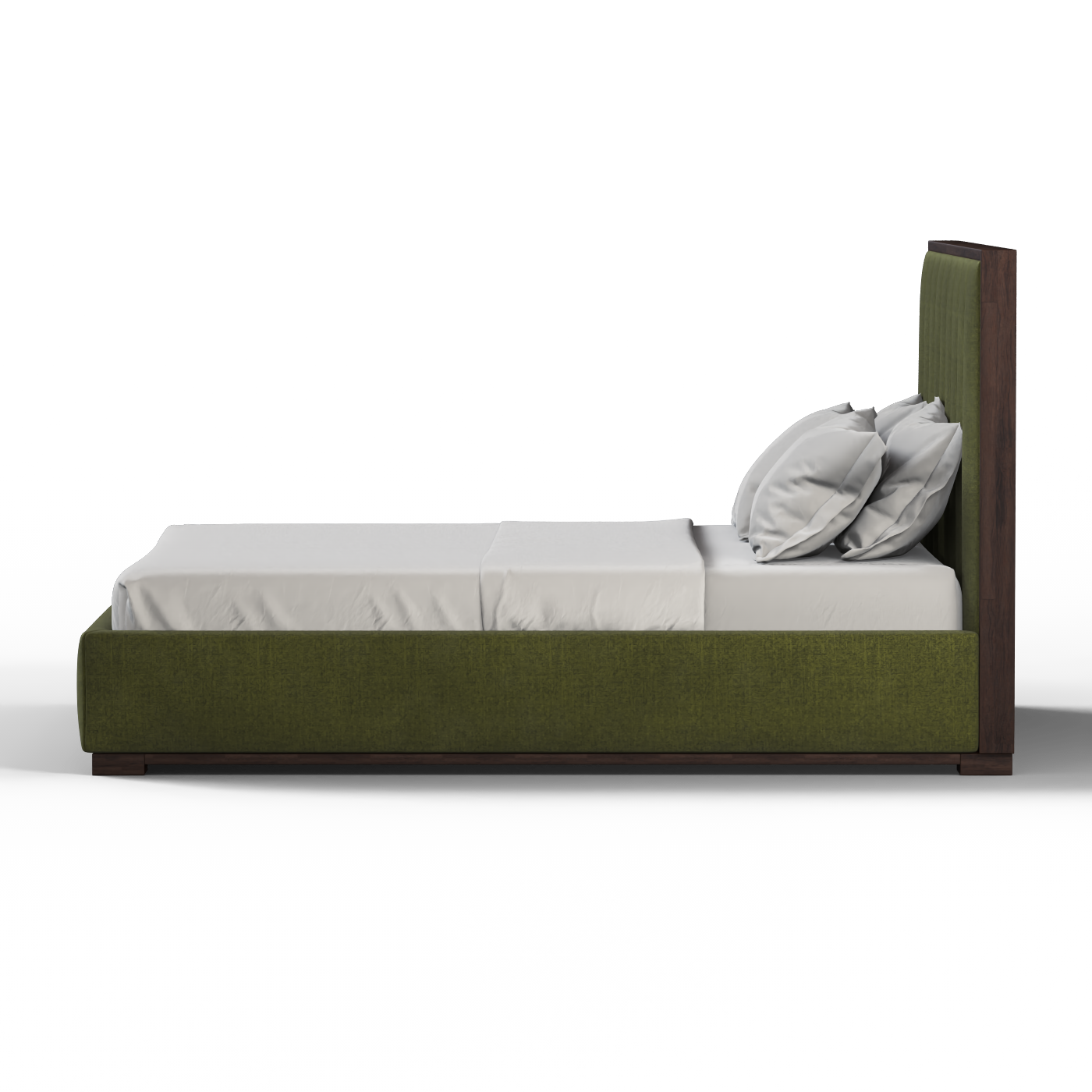 Ava Bed with Framed Vertical Headboard Panels