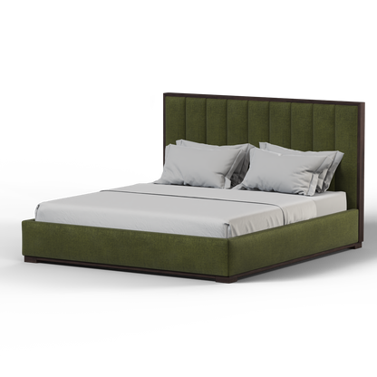 Ava Bed with Framed Vertical Headboard Panels