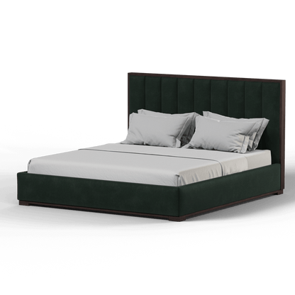 Ava Bed with Framed Vertical Headboard Panels