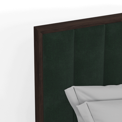 Ava Bed with Framed Vertical Headboard Panels
