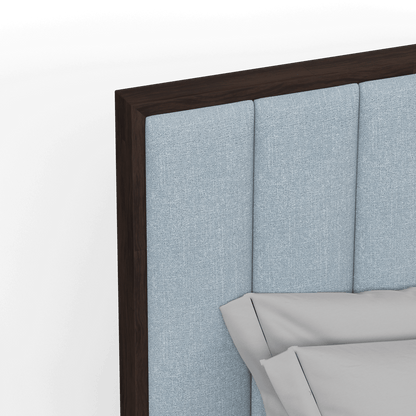 Ava Bed with Framed Vertical Headboard Panels