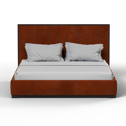 Ava Bed with Framed Vertical Headboard Panels