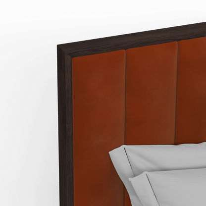 Ava Bed with Framed Vertical Headboard Panels
