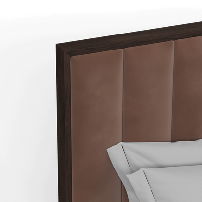 Ava Bed with Framed Vertical Headboard Panels