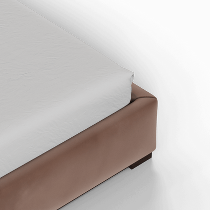 Ava Bed with Framed Vertical Headboard Panels