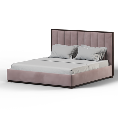 Ava Bed with Framed Vertical Headboard Panels
