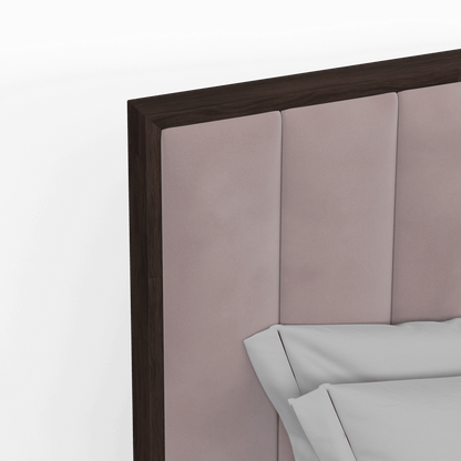 Ava Bed with Framed Vertical Headboard Panels