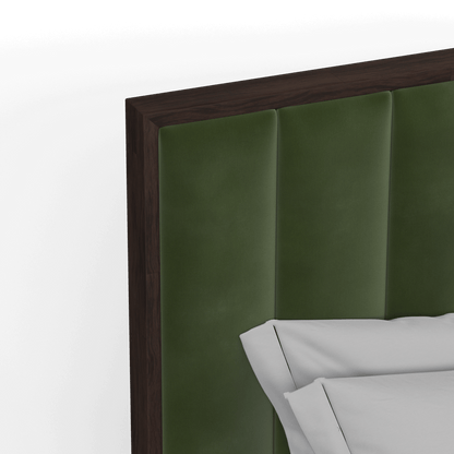 Ava Bed with Framed Vertical Headboard Panels