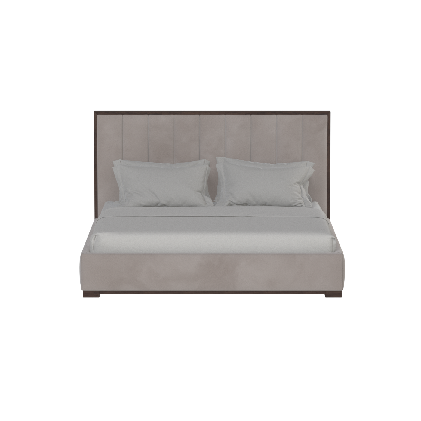 Ava Bed with Framed Vertical Headboard Panels